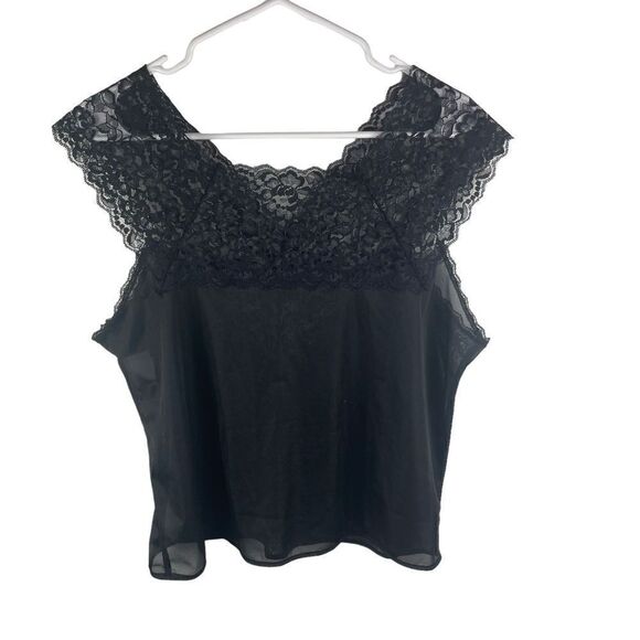 Vintage Collections Etc. Size Large Lace Lingerie Top‎ (Lot 2) Cream and Black - Picture 2 of 13